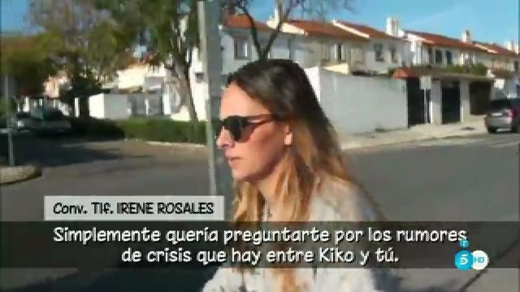 Irene Rosales, desmiente el comentario de O. Hormigos: "No voy a hablar ahora"