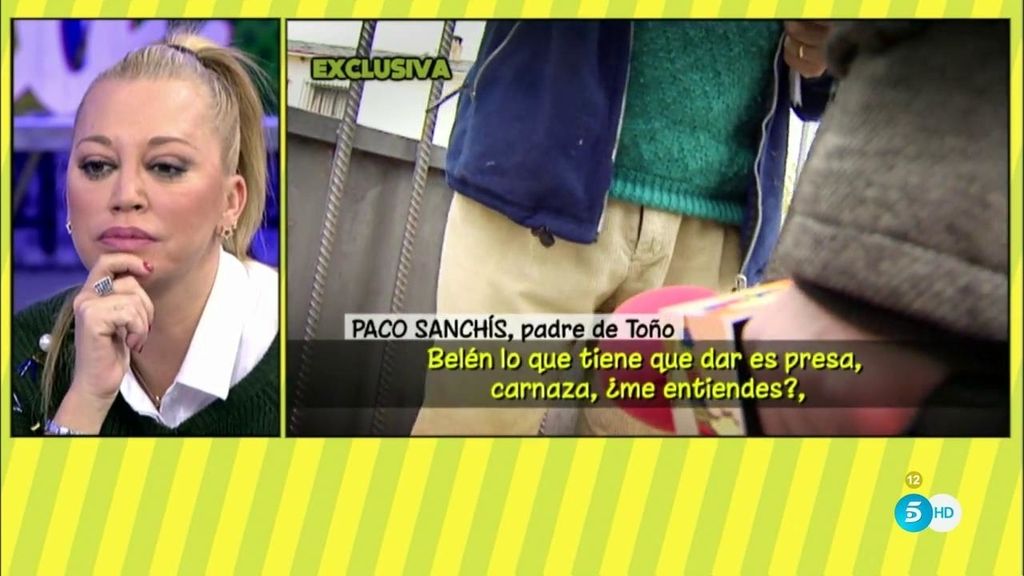 El padre de Toño Sanchís, de Belén Esteban: "Ahora va a por mi hijo”