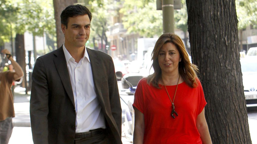Pedro Sánchez y Susana Díaz se reúnen en Ferraz