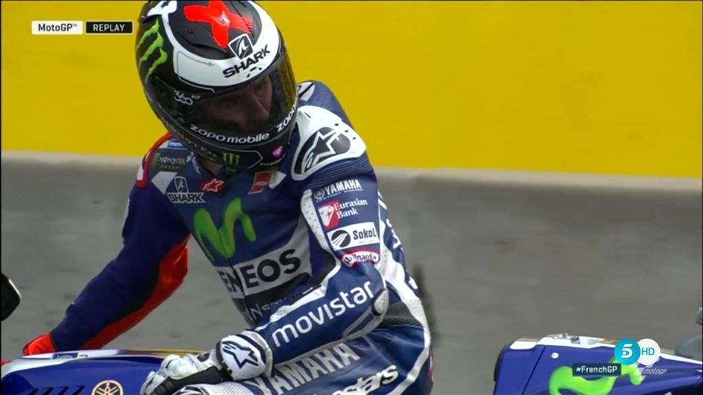 Jorge Lorenzo saca músculo en el primer día de trabajo de MotoGP en Francia