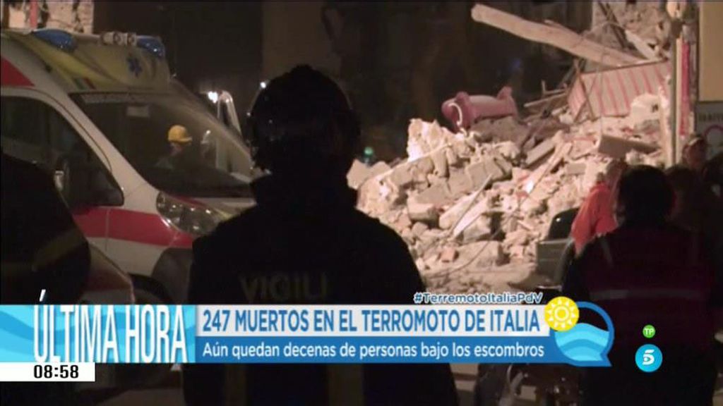 El número de víctimas del terremoto en Italia ya asciende a 247