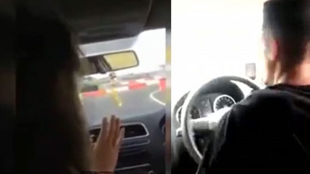 Intruso se 'cuela' con su novia en una carrera de un circuito profesional en Reino Unido