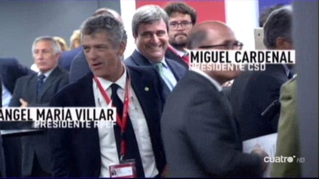 Villar se niega a saludar a Miguel Cardenal