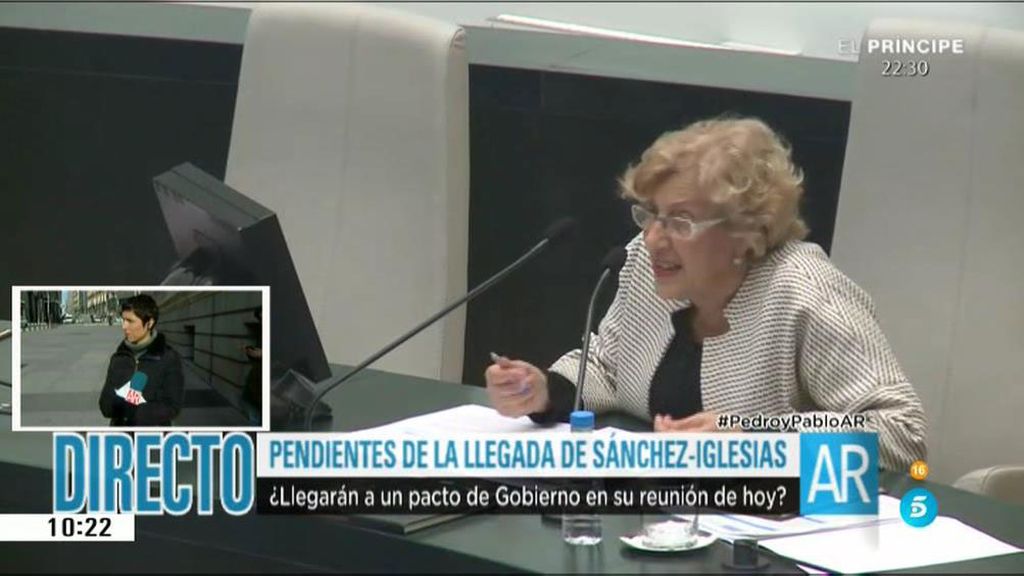 Aguirre se planta tras el abandono del pleno de Manuela Carmena