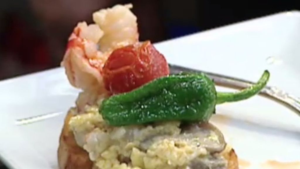 La receta de Restaurante Civera: “Tosta de setas de temporada y frutos del mar”