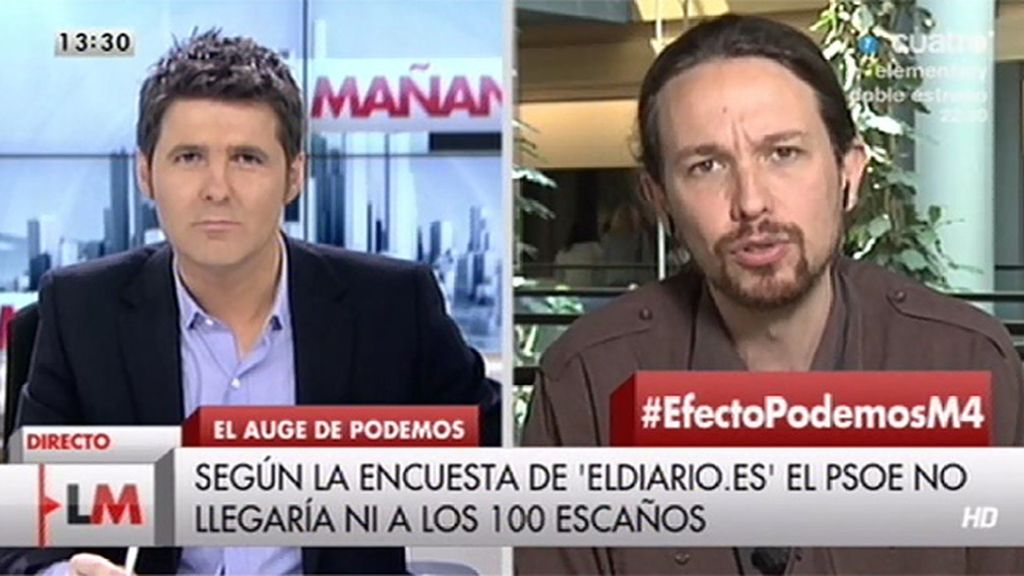 P. Iglesias, sobre P. Sánchez: "Está muy bien que los socialistas hayan hecho algo coherente con lo que vienen diciendo"