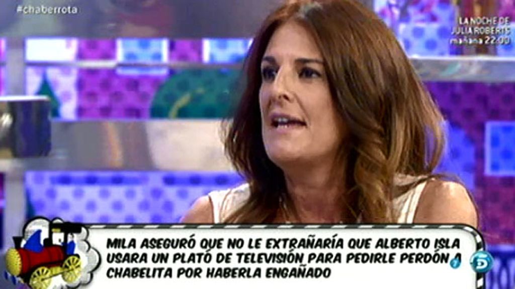 Ángela Portero: "Ya se ha producido el primer acercamiento de Alberto Isla a Chabelita"