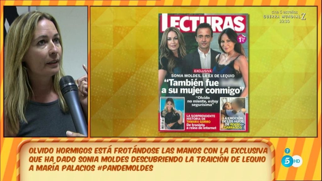 Olvido Hormigos: “Agradezco la valentía de Sonia Moldes, ve que se está cometiendo una injusticia conmigo”