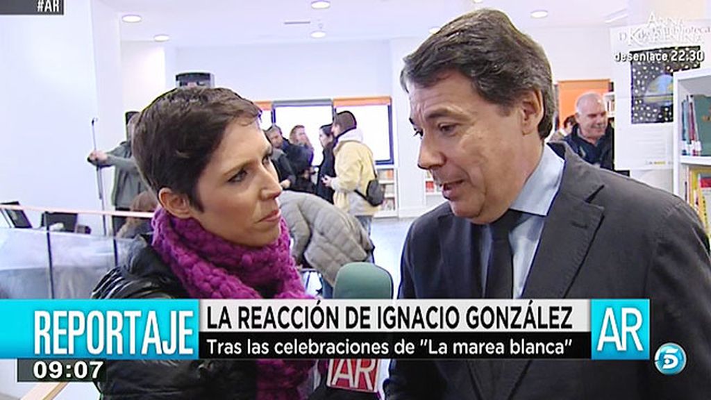 Ignacio González: "Decir que protestar sirve es una barbaridad que no debe tener eco"