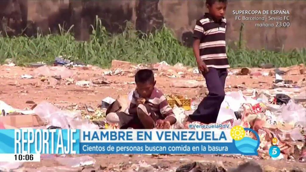 Miseria en Venezuela: los venezolanos buscan comida en basureros