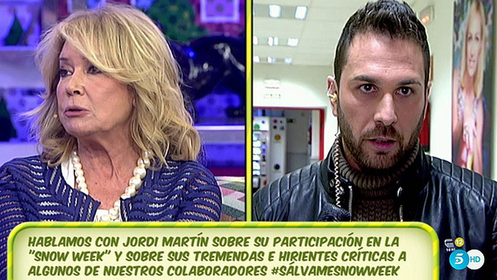 Mila se va de plató tras una ‘advertencia’ de Jordi Martín: “No trabajo con chantajistas”
