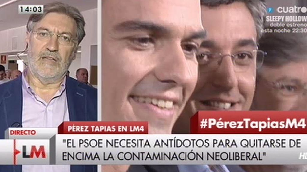 Pérez Tapias: "Propongo que el Partido Socialista se resitúe más en la izquierda"