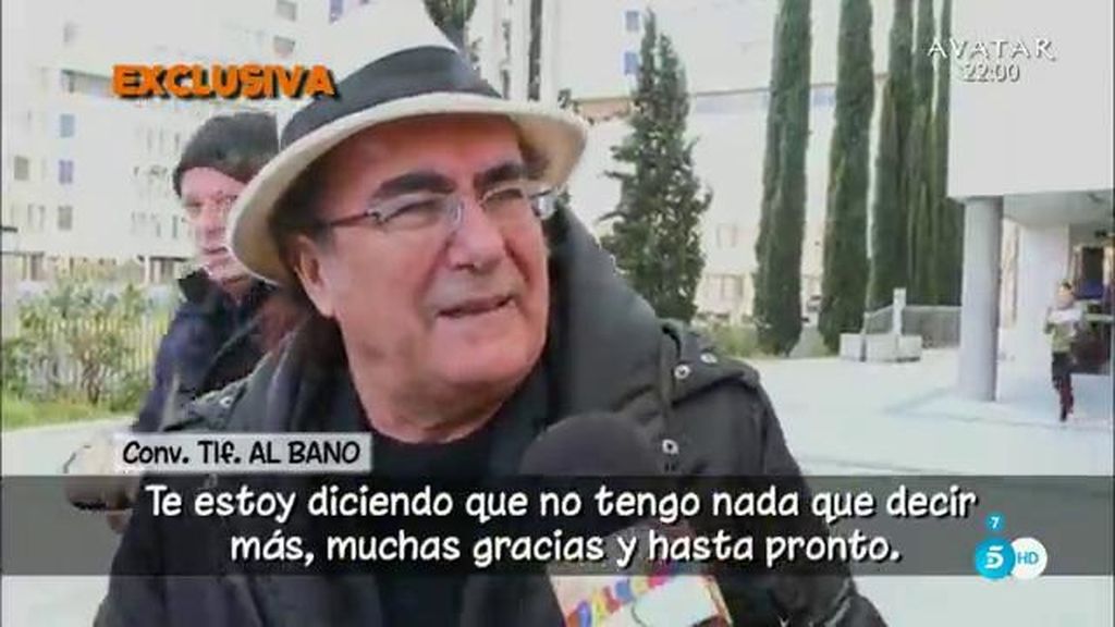 Albano: “No quiero hablar de este asunto es una lástima y no quiero hablar más”