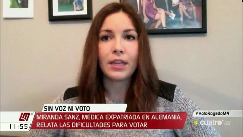 Miranda Sanz, médica española en Alemania, relata las dificultades que tiene para votar