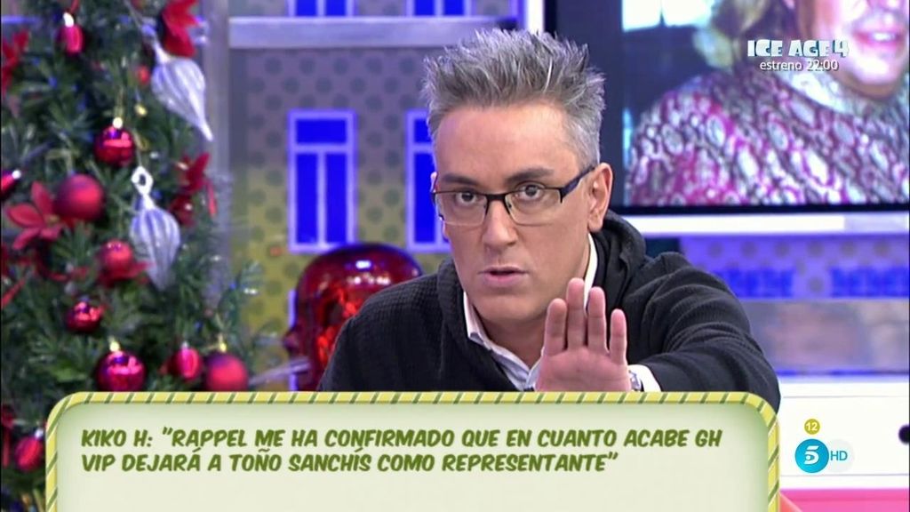 Rappel dejará a Toño Sanchís después de concursar en 'GH VIP', según Kiko Hernández