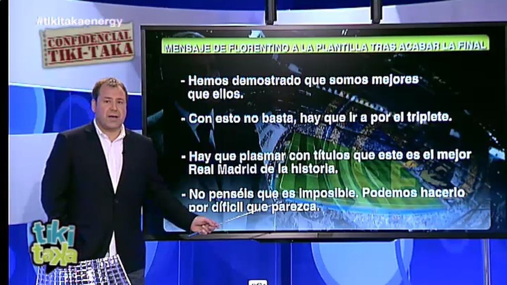 El discurso de Florentino Pérez a los jugadores tras ganar la Copa del Rey