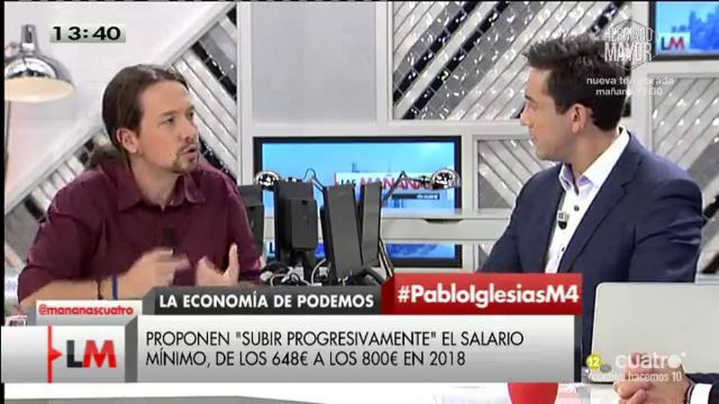 Pablo Iglesias: "Es un insulto que haya empresas del IBEX que pague solo un 5%"
