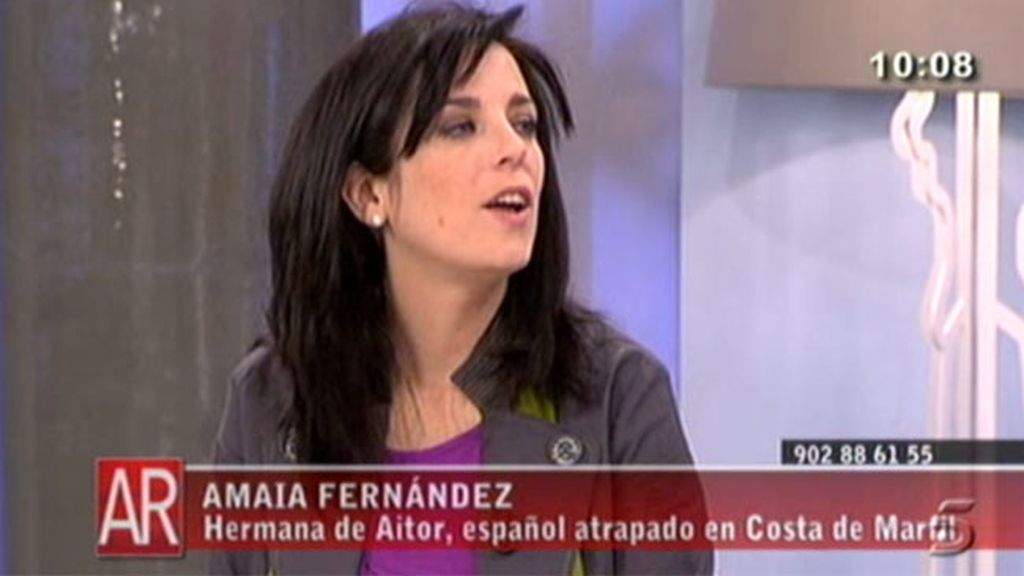 Aitor, retenido con su familia