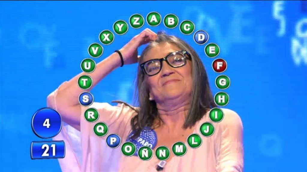 Un “petardo” deja a la temida Amparo fuera de ‘Pasapalabra'