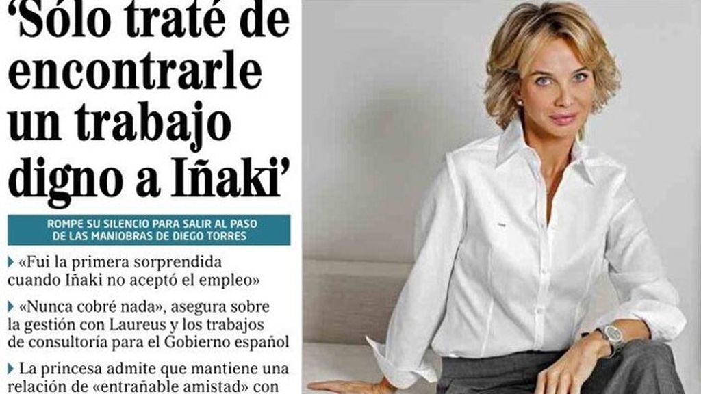 El reloj que luce en 'El Mundo', un regalo del Rey, según Beatriz Cortázar El reloj que luce en 'El Mundo', un regalo del Rey, según Beatriz Cortázar