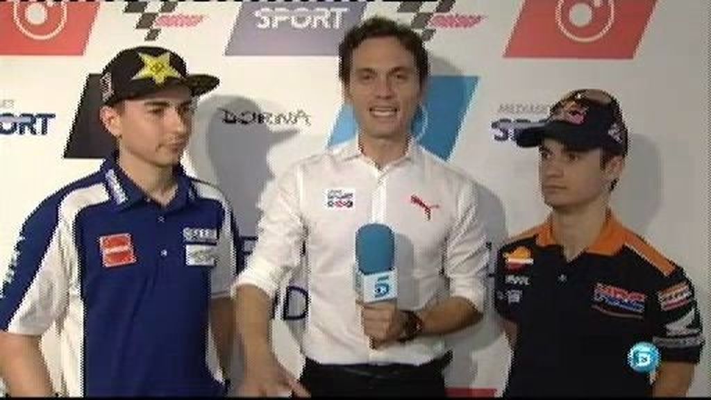 Pedrosa y Lorenzo confían en el triplete