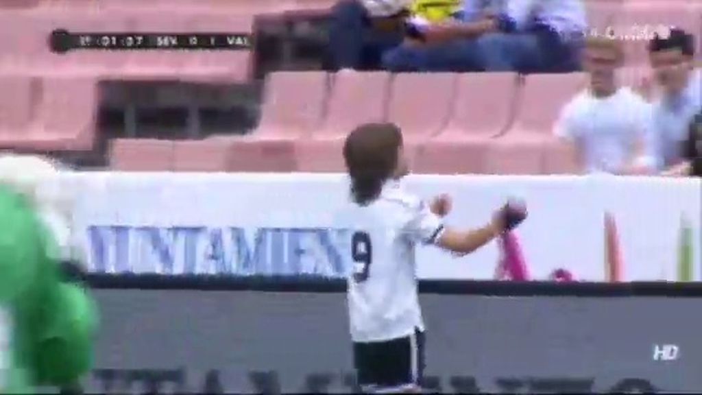 Gol: Sevilla 0 - 1 Valencia (Min. 1)