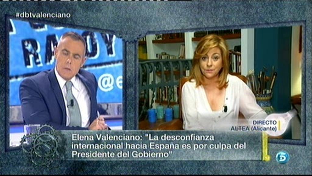 Elena Valenciano: "Rajoy le está haciendo daño a la salud democrática"