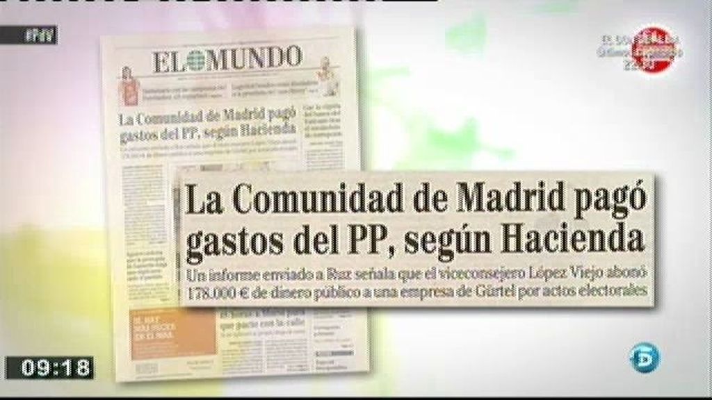 Según Hacienda, la Comunidad de Madrid pagó gastos de la campaña del PP