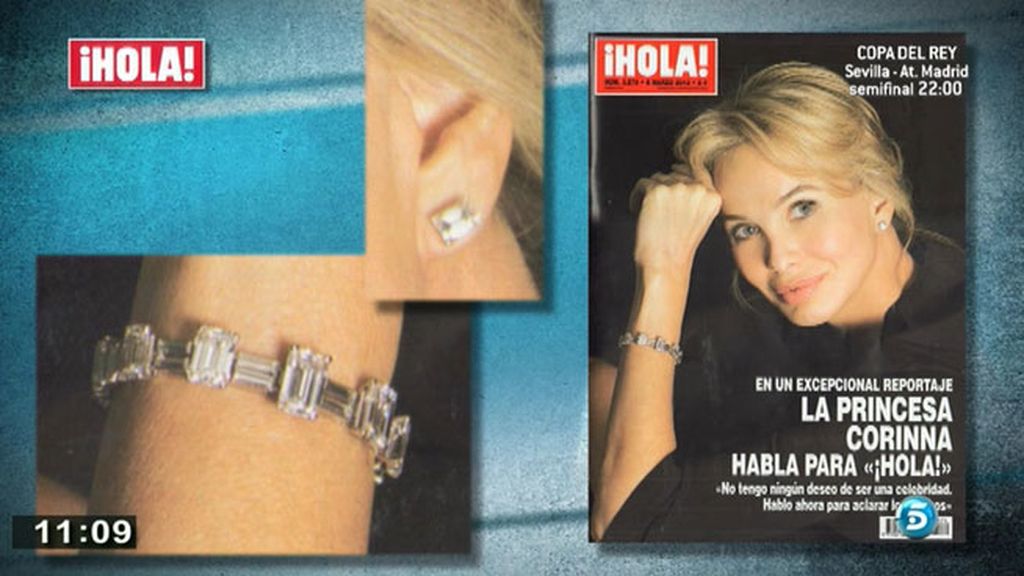 La pulsera de la que presume Corinna en 'Hola' está valorada en unos tres millones de euros
