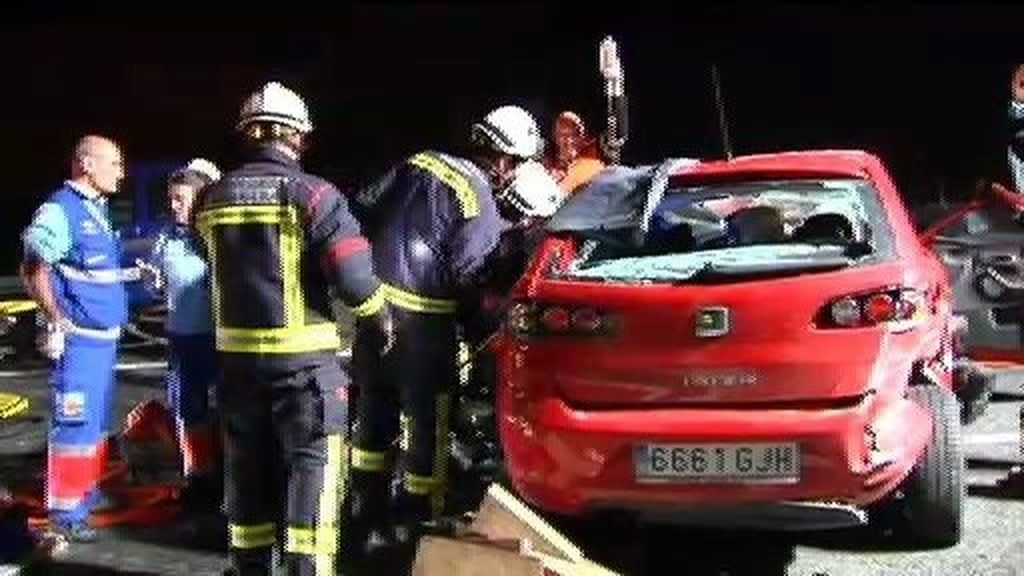 Escalofriante rescate de los heridos de un accidente de tráfico en Granada
