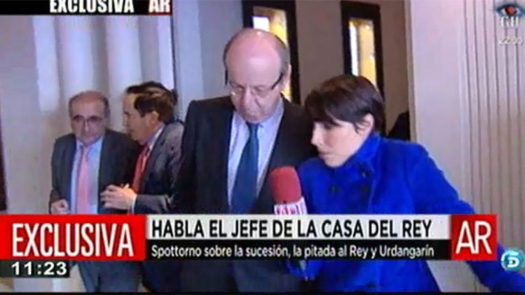 Spottorno no se pronuncia sobre la suceción, sobre Urdangarin ni sobre la pitada al Rey Spottorno no se pronuncia sobre la suceción, sobre Urdangarin ni sobre la pitada al Rey