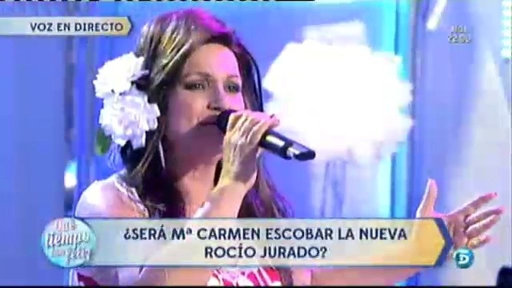Mª Carmen Escobar, ´tercera clasificada el concurso 'Yo soy... Rocío Jurado'