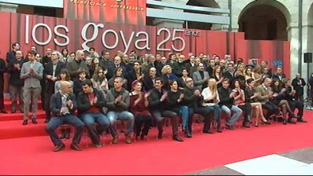 Foto de familia en los Goya 2010
