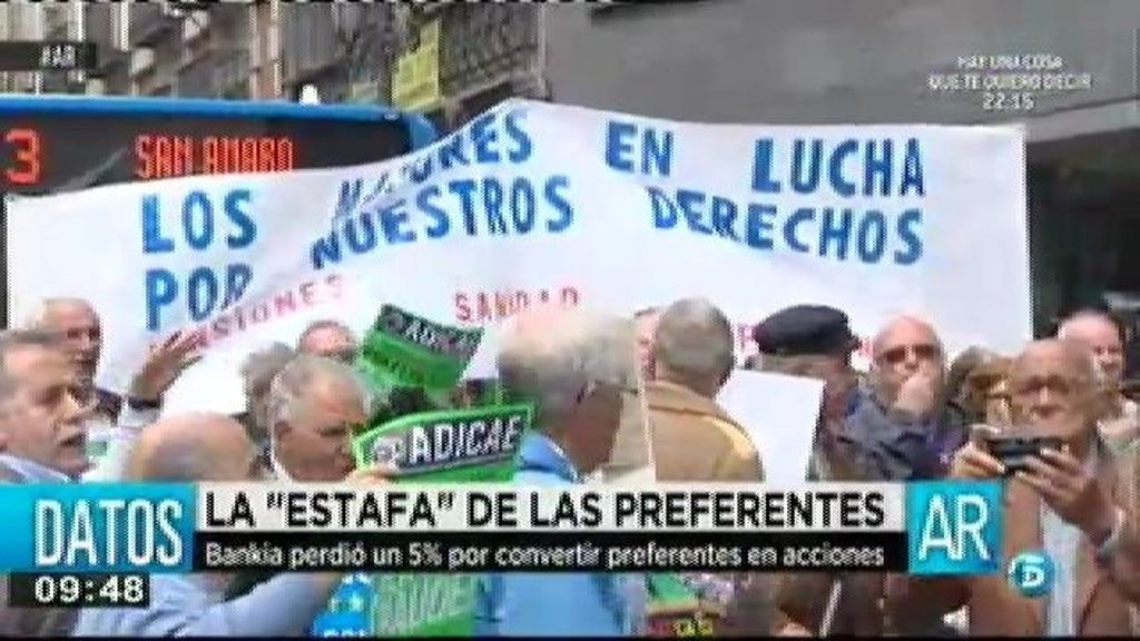 Bankia ha perdido un 5% por convertir las preferentes en acciones