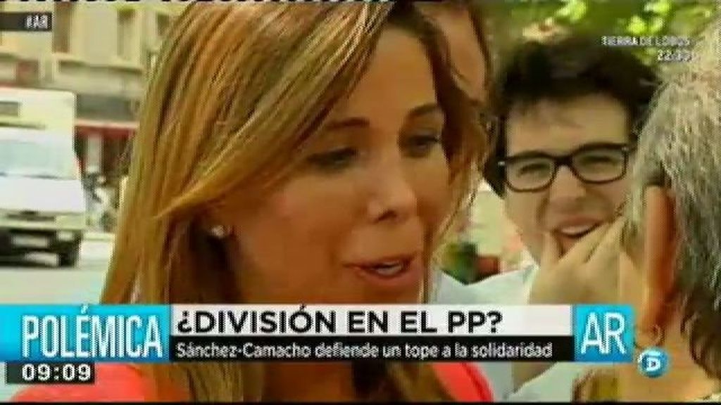 Sánchez - Camacho defiende un tope a la solidaridad entre comunidades