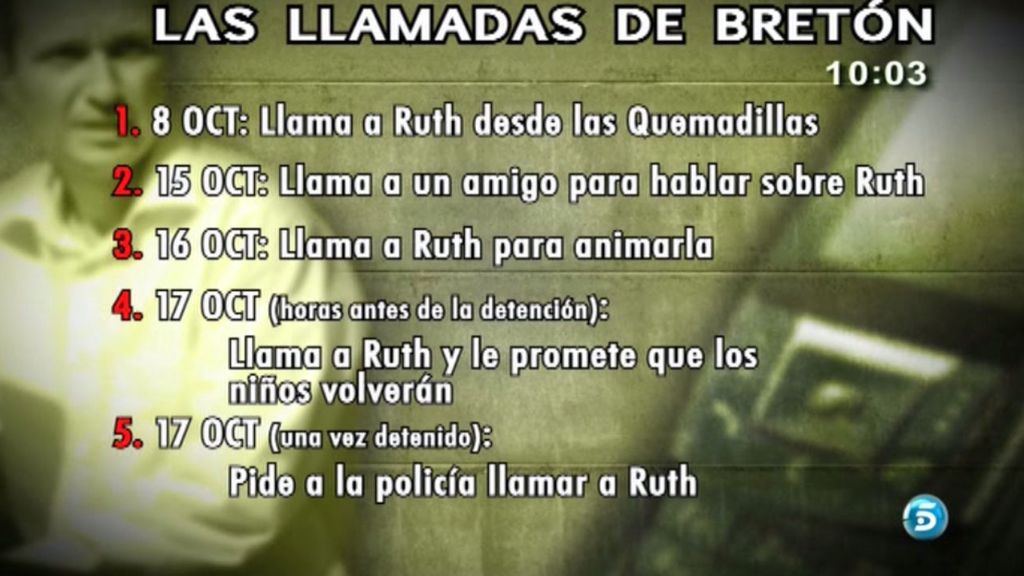 José Bretón, a Ruth: "Tengo que traer a los niños, tarde más o tarde menos"