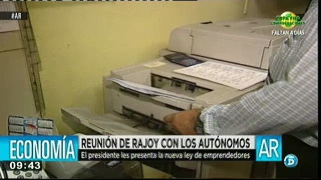 Rajoy se reúne con los autónomos para presentarles la nueva ley de emprendedores