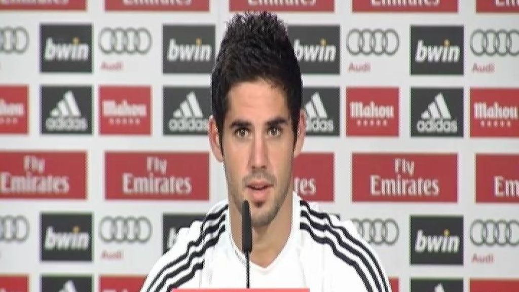 Isco, contento en el Madrid