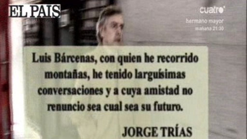 Trias confiesa al fiscal que Bárcenas le mostró la contabilidad B del PP