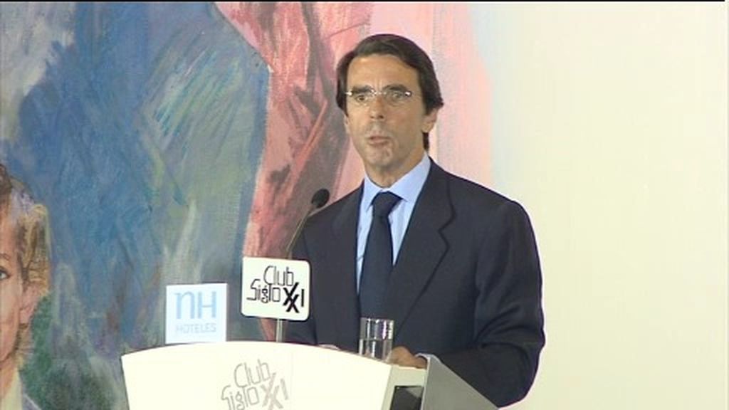Aznar le plantea a Rajoy un "profundo" programa de reformas