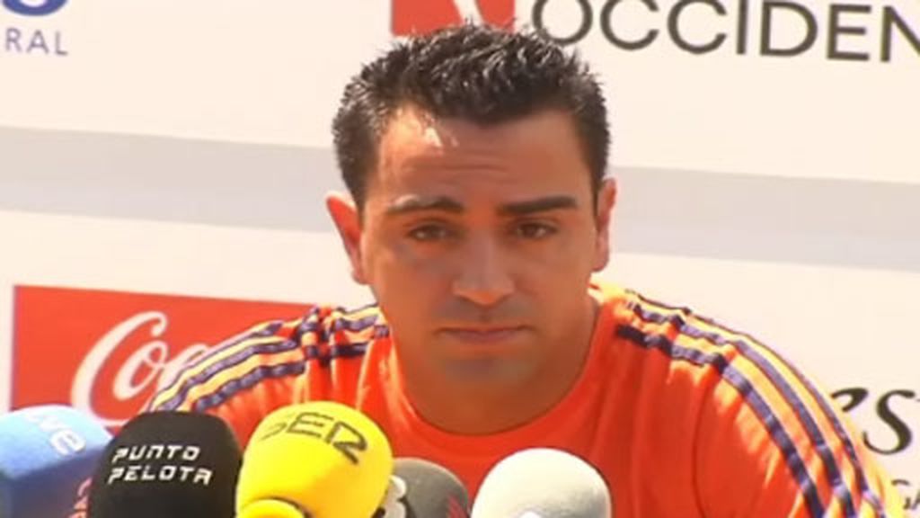 Xavi, contra el Barça
