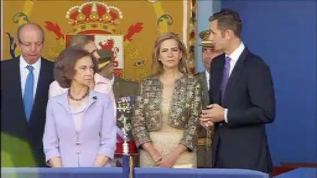 La reina muestra su apoyo a la infanta Cristina y a Iñaki Urdangarín