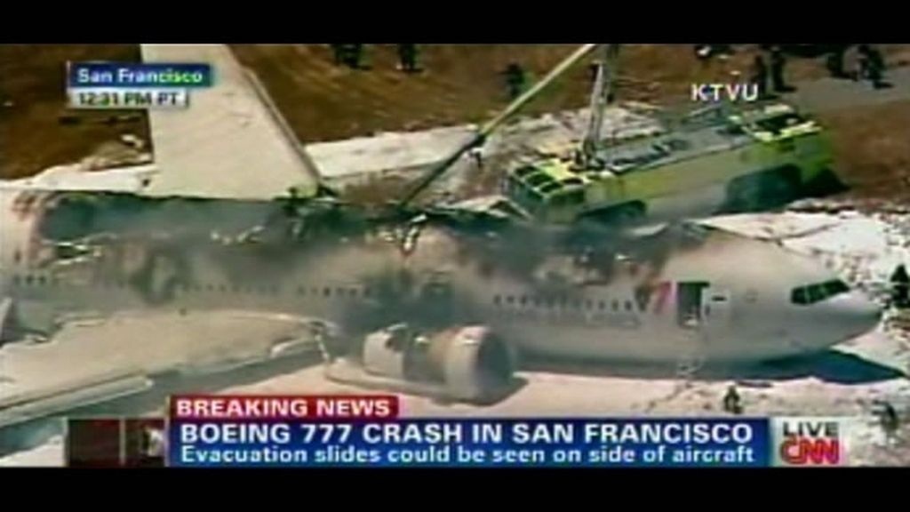 Tragedia aérea en el aeropuerto Internacional de San Francisco