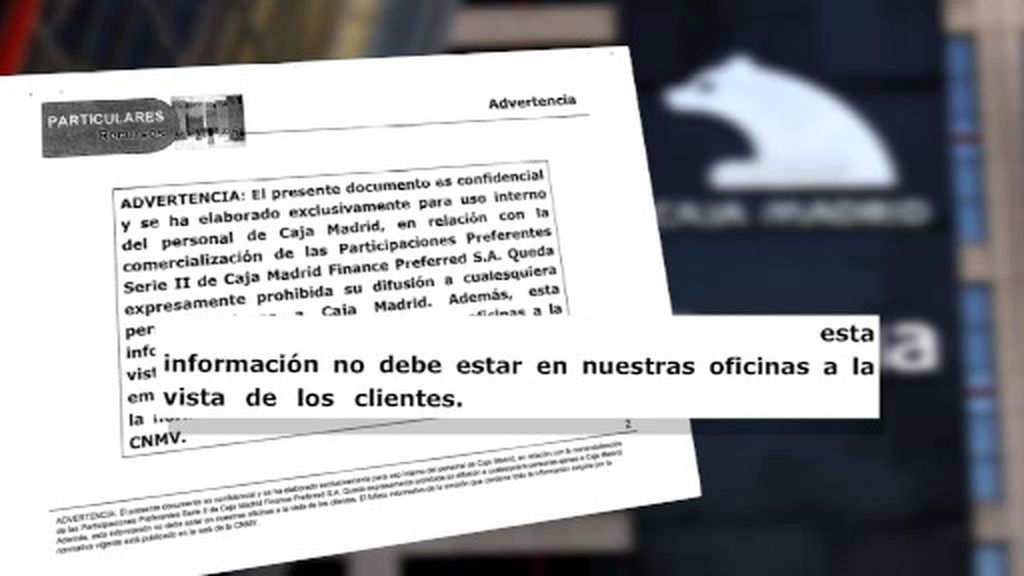Caja Madrid aleccionó a sus empleados para vender participaciones preferentes