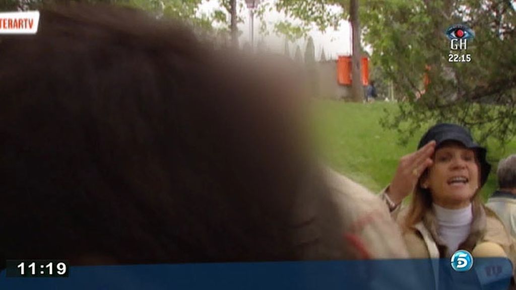 La Infanta Elena se enfada con la prensa en la pradera de San Isidro