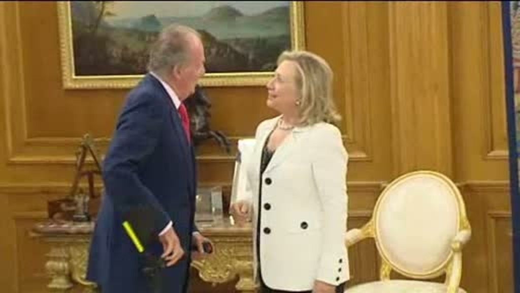 El Rey recibe a Clinton