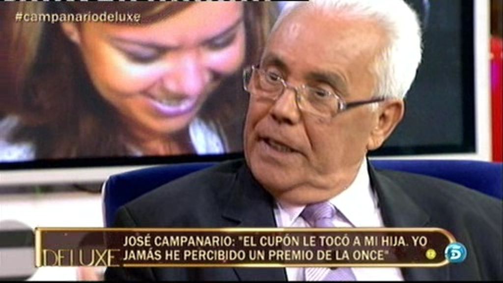 José Campanario: "He visto llorar mucho a mi hija por lo que se decía de ella en televisión"