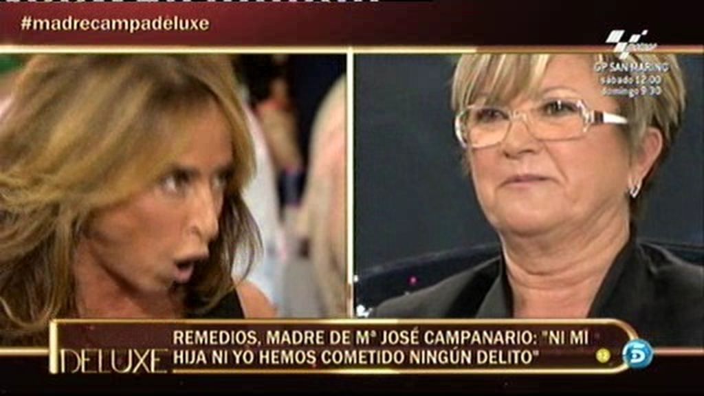 La madre de Mª José Campanario cabrea a María Patiño