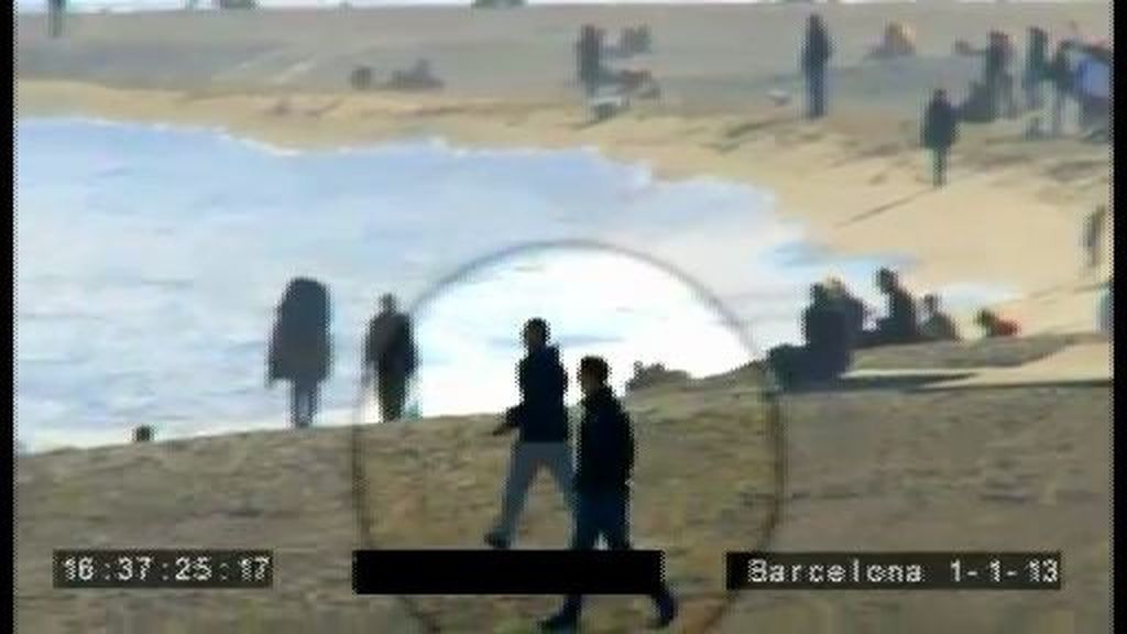 Ladrones en las playas de Barcelona