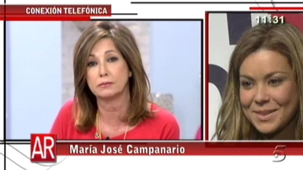 María José Campanario se derrumba